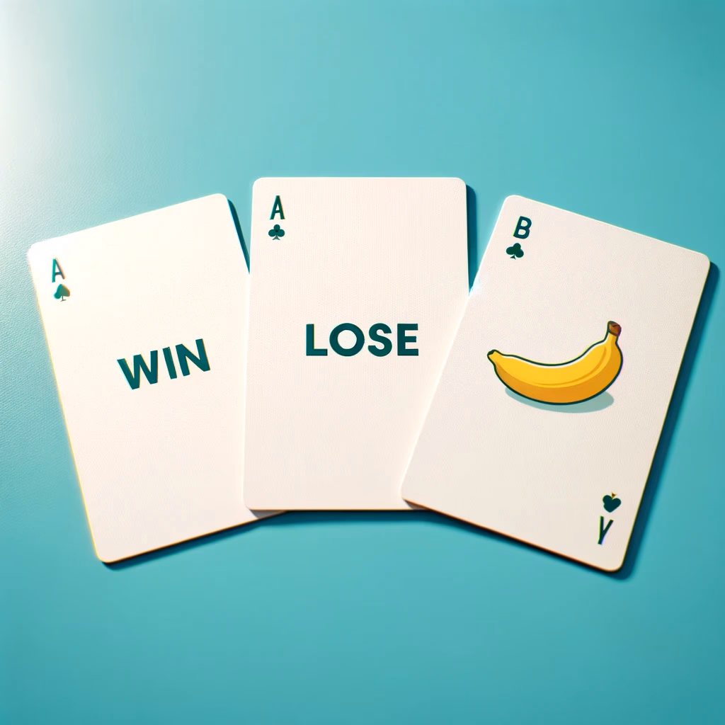 Win, Lose or Banana (played with 3 cards)